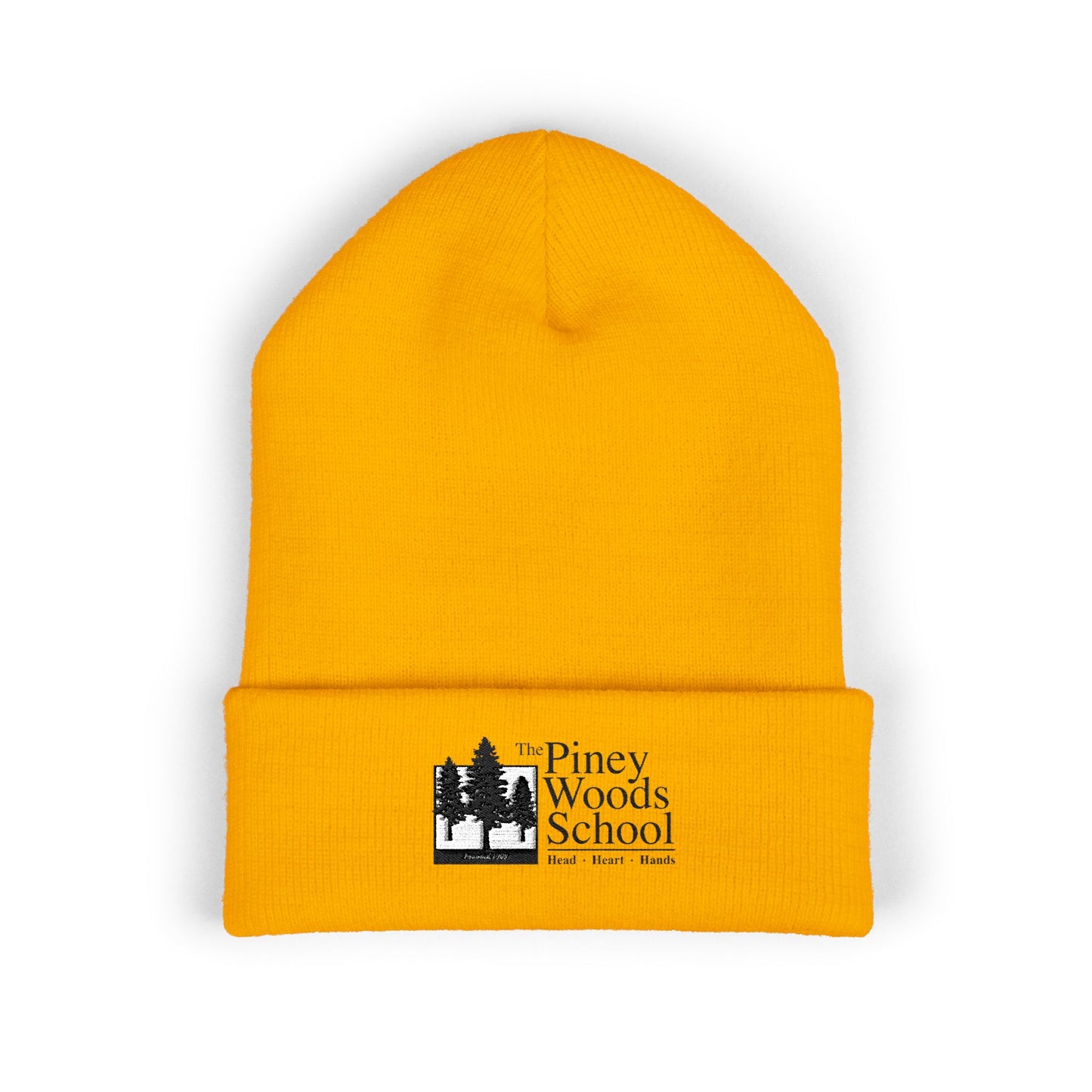 Embroidered  Beanie (Yellow)