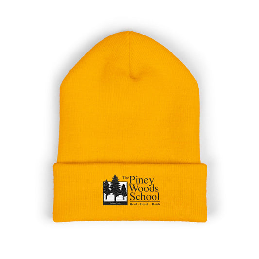 Embroidered  Beanie (Yellow)
