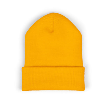 Embroidered  Beanie (Yellow)