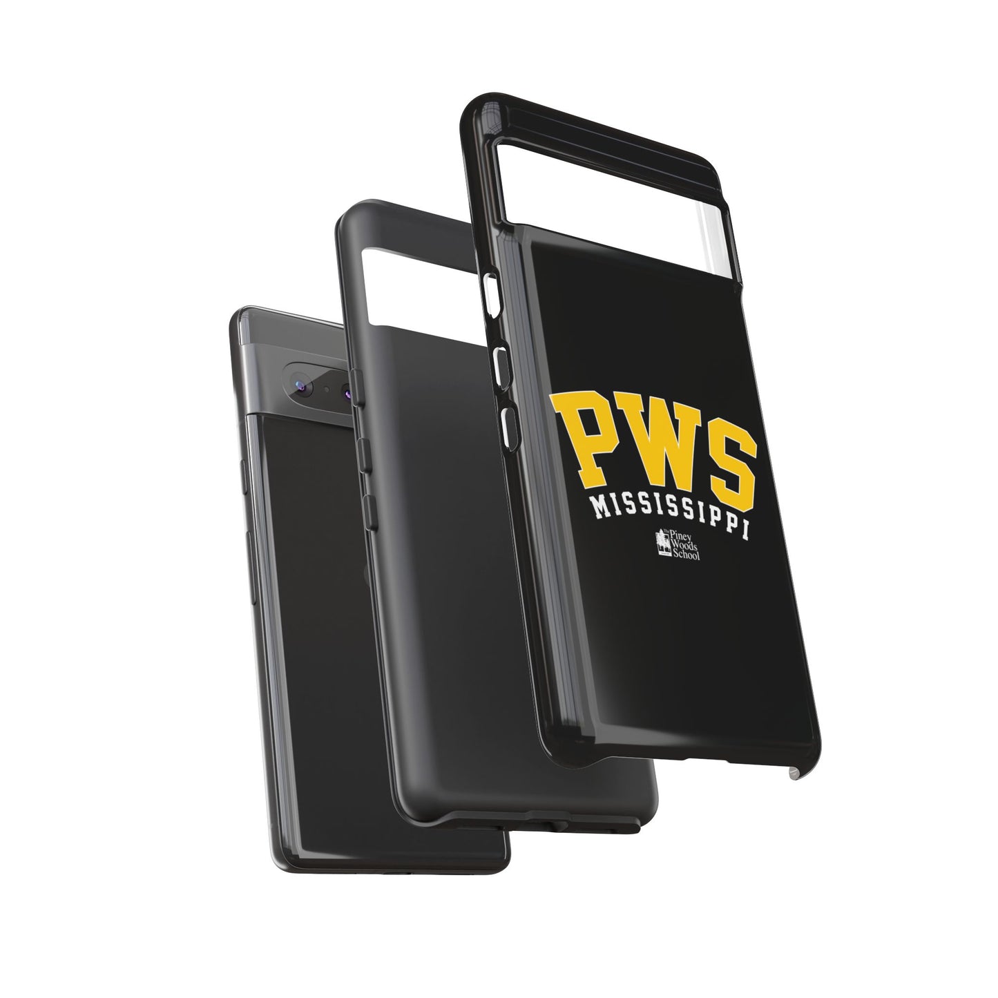 Google Pixel Tough Cases - Piney Woods Design (Black)