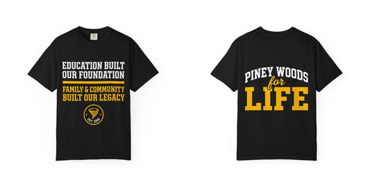 Built Our Legacy Tee — front and back print