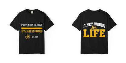 Proven By History Tee — front and back print